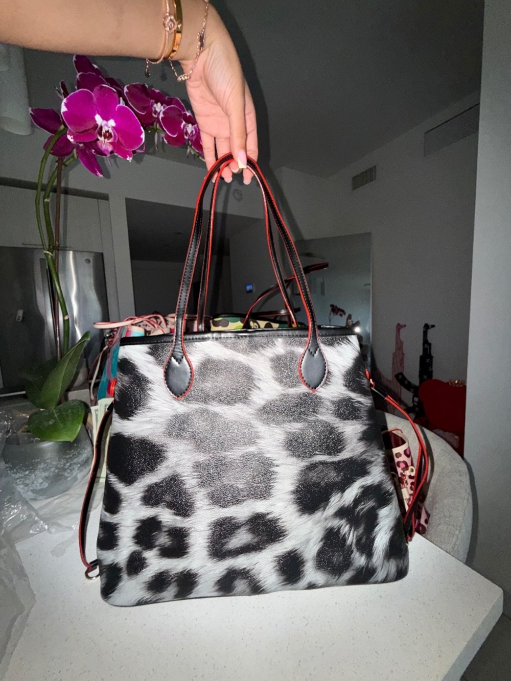 Custom Cheetah Print Tote Bag